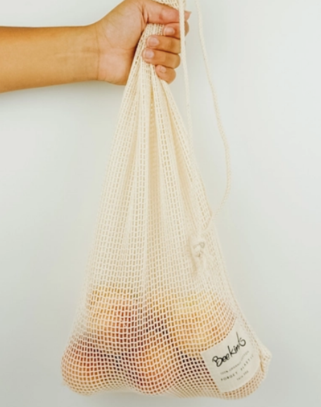 Bee Kind Sand Mesh Produce Bag Set of 2