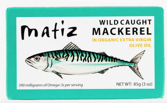 Wild caught makarel in extra virgin olive oil - Matiz-  85g