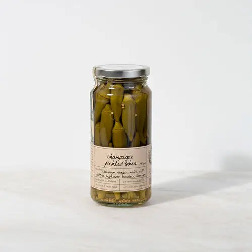 Champagne Pickled Okra- Stone Hollow Farmstead